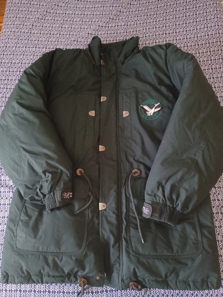 Triple Fat Goose Down Puffer Coat Jacket Green Medium *No Hood* Great Condition  - Image 1 of 4