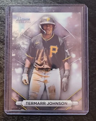 2023 Bowman Sterling Termarr Johnson #BSP-73 Pittsburgh Pirates - Image 1 of 2