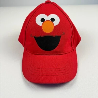 芝麻街 Elmo 红色帽子 4-7 岁,男孩和女孩,背面可调节 — 第 1/4 张图片