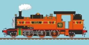 Fabric Picture Panel - Thomas The Tank Engine - Nia - 100% Cotton - 43 x 20 cm - Picture 1 of 1