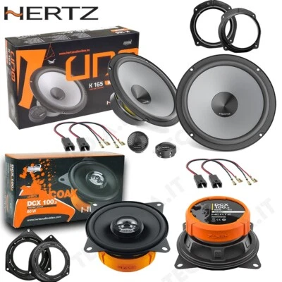 Kit 6 Casse Altoparlanti Hertz K165 DCX100.3 Ant + Post per Fiat Bravo dal 2006