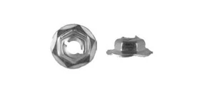 Thread Cutting Nuts 6.3mm Stud 11mm Hex 18mm Flnge Zinc Finish GM#11501836 50/PK - Bild 1 von 1