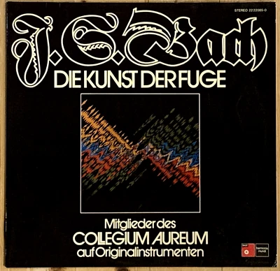 Bach The Art of Fugue Die Kunst der Fuge COLLEGIUM AUREUM Harmonia Mundi 2 LP - Image 1 of 4