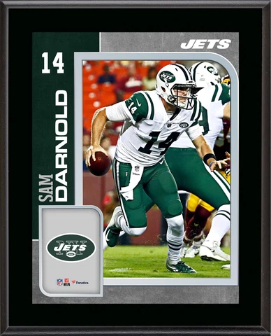Sam Darnold New York Jets 10.5" x 13" Sublimated Player Plaque Cover