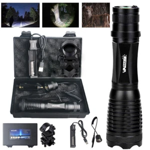 800Yards White Light LED Flashlight Predator Torch Coyote Hog Varmint Hunting - Picture 1 of 9