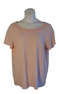 Talbots 1X hellrosa Strickshirt Oberteil mit dekorativem Ausschnitt - Bild 1 von 3