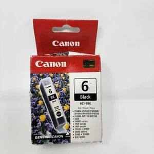 Canon Ink Cartridge BCI-6BK Black Genuine Canon New in Box - Picture 1 of 10