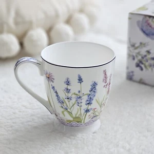Elegante tazza da tè in porcellana "LAVANDA" 15 oz (450 ml) - Foto 1 di 6