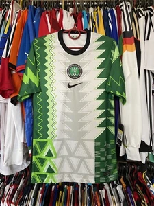 NIGERIA 2020 2021 HOME SHIRT JERSEY NIKE CT4225-100 sz S MEN BWT - Picture 1 of 14