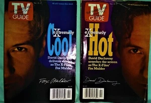 LOT OF 2 - TV GUIDE DEC 26TH 1996 - X-FILES - DAVID DUCHOVNY  -  COVERS/Hot-Cool - Picture 1 of 2