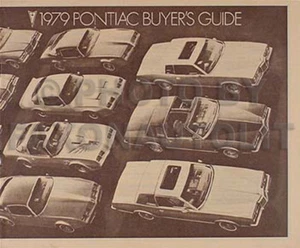 1979 Pontiac Options Brochure Firebird and Trans Am Esprit Gran Prix Bonneville - Picture 1 of 1