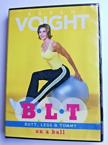 BLT Butt Legs & Tummy Ball Motivational Exercises DVD Sealed w/ Karen Voight NIP - Picture 1 of 3