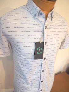 Linsoul ANZA Stretch Baumwolle Knopfleiste Armaturenbrett Druck Strickshirt neu mit Etikett Small 98 $ - Bild 1 von 8
