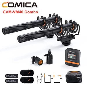 Comica CVM-VM40 Combo 2,4 g sans fil super cardioïde fusil de chasse microphone d'enregistrement - Photo 1 sur 11