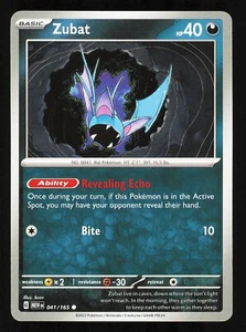 Zubat 041/165 Regular Near Mint Pokemon TCG Scarlet & Violet 151 - Picture 1 of 1