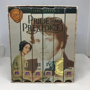 VHS Pride And Prejudice Videotape 1-6 Box Set Jane Austen 200th Anniversary - Picture 1 of 9