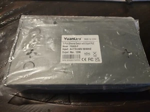 YuanLey YS082G-P Gray 1000Mbps 10-Port Ethernet Network Switch Box only - Picture 1 of 2