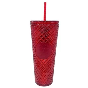 Bicchiere Starbucks edizione limitata Red Jeweled 24 oz NUOVO - Foto 1 di 13