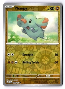 Phanpy Reverse Holo Common SV: Paldean Fates 048/091 NM - Picture 1 of 2