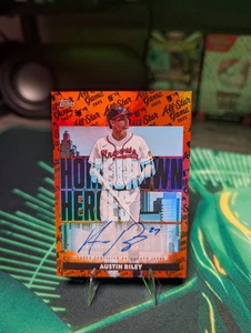 2025 Topps All Star Austin Riley Orange Foil /25 SP Auto - Bild 1 von 11