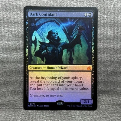 Dark Confidant - Ravnica Remastered (RVR) #71 NM Foil MTG Magic Card - Image 1 of 4