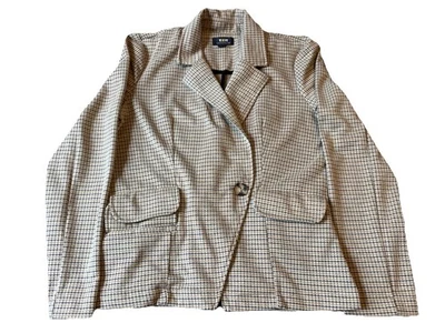Chaqueta Blazer Maeve by Anthropologie Para Mujer a Cuadros Talla M Plisada Academia Preppy Foto 1 de 4