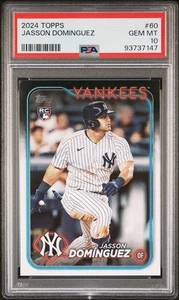 2024 Topps #60 Jasson Dominguez Rookie PSA 10 - Foto 1 di 2