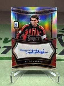 2024-25 Select Serie A Paolo Maldini Silver Prizm AUTO - AC Milan - Picture 1 of 2