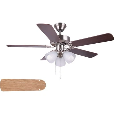 Home Impressions Studio 42 In. Brushed Nickel Ceiling Fan with Light Kit Home - Image 1 of 2