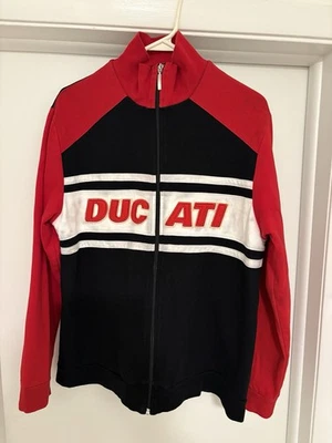 Chaqueta Jersey DUCATI Cremallera Bicicleta Mujer Ducati 100% Algodón Talla L Negra Foto 1 de 4