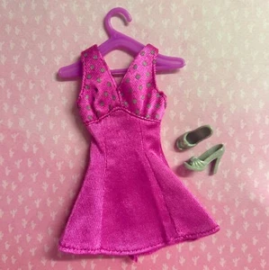 Barbie Doll Genuine Tagged Purple Party Dress with Sparkly Heels - Picture 1 of 1