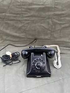 Vintage Black Ericsson Ruen PTT Rotary Desk Phone Bakelite Telephone Untested. B - Picture 1 of 6