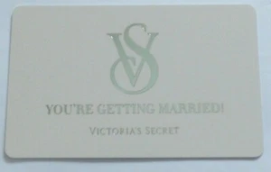 Victoria's Secret Gift Card VS in Silver Foil - You're Getting Married -No Value - Picture 1 of 2