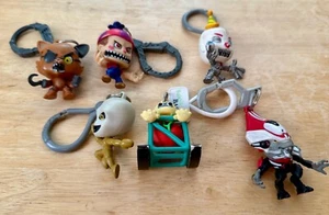 Lot of 6 Five Nights At Freddys Backpack Clip Keychains + Others Bundle - Picture 1 of 3
