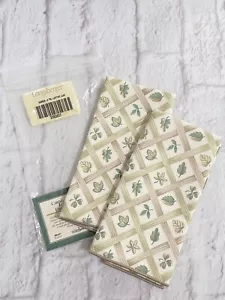 Longaberger Lattice Leaf Botanical napkins set of 2 - Picture 1 of 3