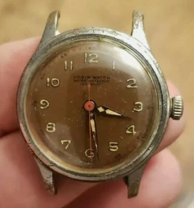 Antique Vogis Men's  Swiss Made German Military Watch . Runs Hands Still Glow - Picture 1 of 7