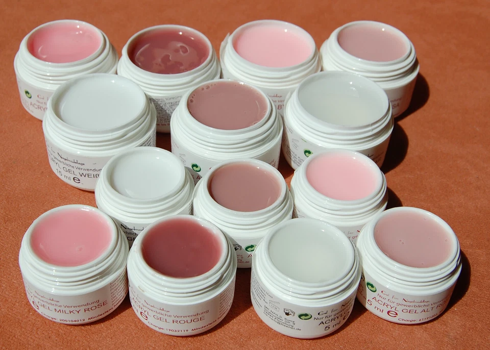 Acrylgel UV LED Camouflage Polygel Milky Rosa Rouge Cover Klar Babyrosa  - Bild 1 von 1