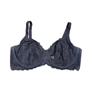 42DD schwarz durchsichtig Spitze HSIA ungefüttert entbeint SEXY kurvig plus BH KOSTENLOSER VERSAND - Bild 1 von 3
