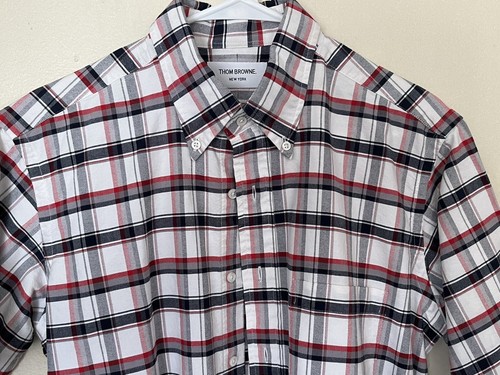 Thom Browne New York camicia uomo manica corta elegante vintage taglia 4 ottime condizioni
