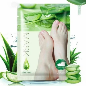 3 Teile Fußmaske Hornhautentferner Fusspeeling Socken Fußpflege mit Aloe Vera - Bild 1 von 6