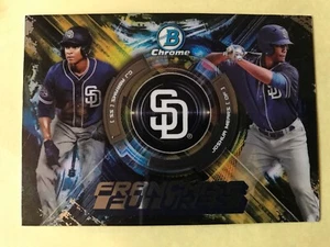 2019 Bowman Chrome Franchise Futures C.J. ABRAMS / JOSHUA MEARS RC PADRES #FF-AM - Picture 1 of 2