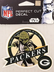 NFL Green Bay Packers - Calcomanía Corte Perfecto 3.5" x 3", Nueva (YODA) - Imagen 1 de 5