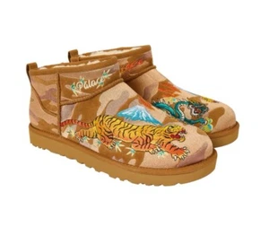Palace x UGG Classic Ultra Mini Boot Slipper Chestnut Camo UK 10 US11 Brand New - Picture 1 of 9