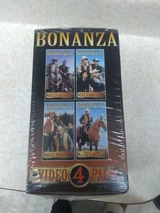 Bonanza Classic Western TV Show 4 VHS Video Gift Box Set Brand New - Picture 1 of 6