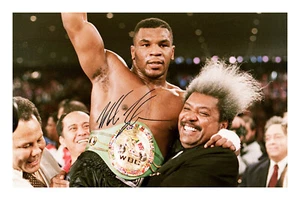 Mike Tyson Firmado A4 Impreso Fotográfico Autógrafo Boxeo Peso Pesado Campeón Mundial - Imagen 1 de 1