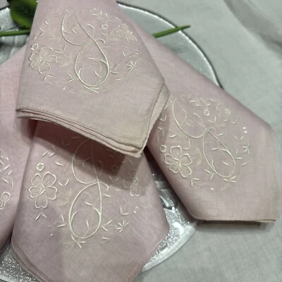 Pañuelo Vintage Inicial Letra G Bordado Ornamentado Para Mujer, Bodas Foto 1 de 4