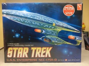 Star Trek Model 1:1400 Scale USS Enterprise-D (AMT #656), SEALED NIB - Picture 1 of 5