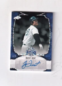 2024 BUCKY DENT LEAF BRONX LEGACY AUTO/AUTOGRAPH  5/5  NEW YORK YANKEES - Picture 1 of 2