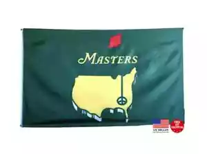 The Masters Bandiera Verde 3x5 Golf 3x5 Banner Augusta Georgia Golf Mazza USA Nuovo - Foto 1 di 15