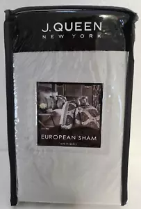 J. Queen New York Desiree European 1-Sham 26" x 26" Silver - Picture 1 of 2